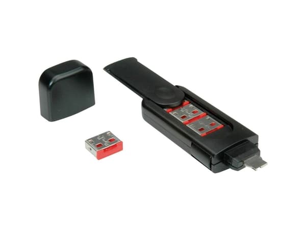 ROLINE 11.02.8330, Portinlukitsin, USB A-tyyppi, Musta, Muovi