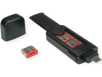 ROLINE 11.02.8330, Nyckel till portblockerare, USB Type-A, Svart, Plast