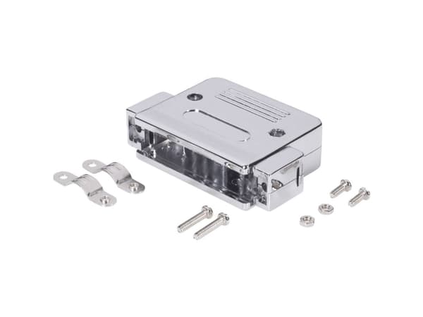 BKL Electronic 10120077 10120077 D-SUB-kabinet Poltal: 15 Plastic, metalliseret 180 ° Sølv 1 stk