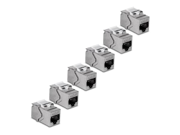 TRENDnet - Modulinnlegg (kopling) - CAT 6a - RJ-45 - TAA-samsvar (en pakke 6)