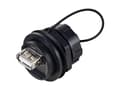 Pikkukuva 1 / 2: TRU COMPONENTS TC-12770488 USB 2.0 uppoasennettava läpivienti suojuksella IP67 1 kpl