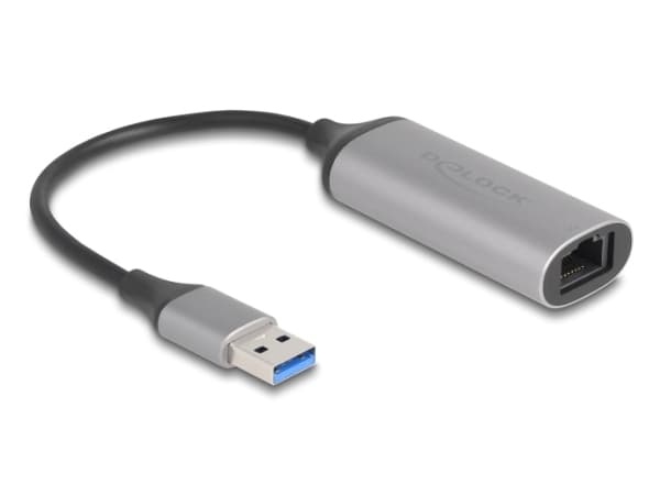 DeLOCK 81571, USB Type-A, RJ-45, 0,15 m, Antracit