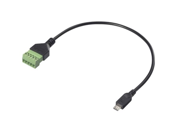 Renkforce USB 2.0 Adapterkabel [1x USB 2.0-kontakt Micro-B - 1x klämkontakt] RF-6443956 30 cm PVC-mantel