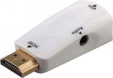 Adapter AV Goobay D-Sub (VGA) - HDMI + Jack 3,5 mm biaksial (JAB-3383137)