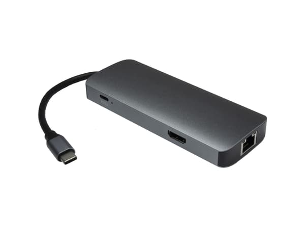 Inter-Tech Adapteris Argus H-428 7in1, USB C, HDMI 4K, PD 100W
