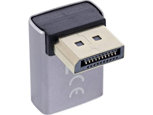 InLine 17291G, DisplayPort, DisplayPort, Grå, Sort