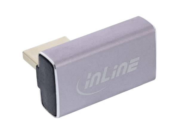 InLine 17291H, DisplayPort, DisplayPort, Grå, Sort