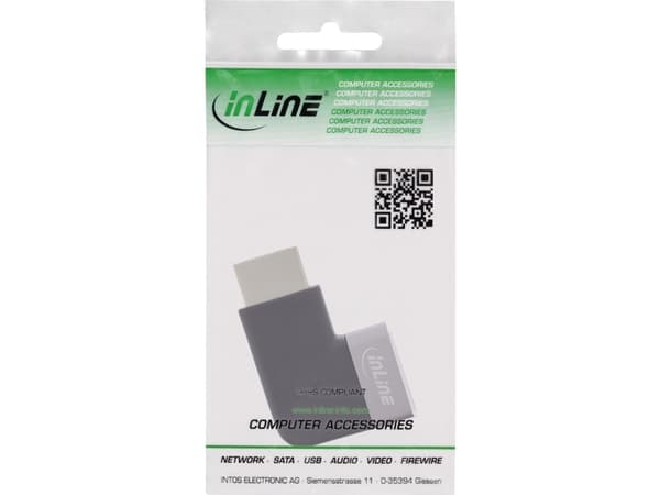 InLine 17991D, HDMI A, HDMI A, Svart, Grå