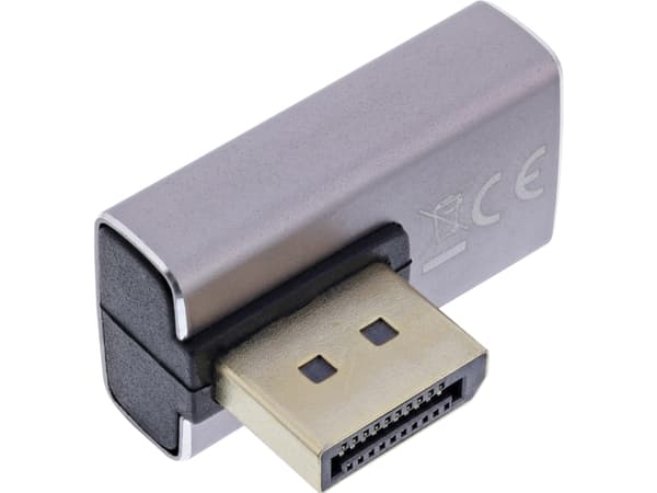 InLine 17291I, DisplayPort, DisplayPort, Grå, Sort