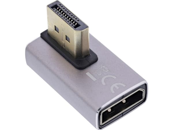 InLine 17291I, DisplayPort, DisplayPort, Grå, Svart