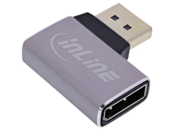 InLine 17291D, DisplayPort, DisplayPort, Grå, Svart