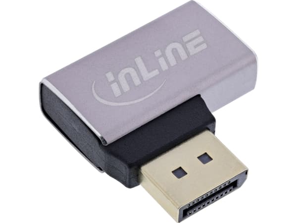 InLine 17291E, DisplayPort, DisplayPort, Grå, Svart