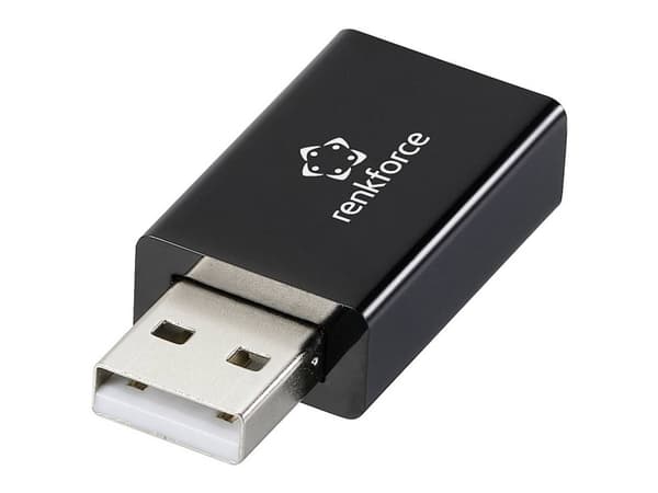 Renkforce RF-6615902, USB-A, USB-A, Sort