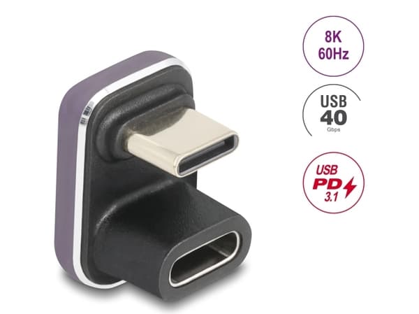 DeLOCK 60737, USB Type-C, USB Type-C, Violet