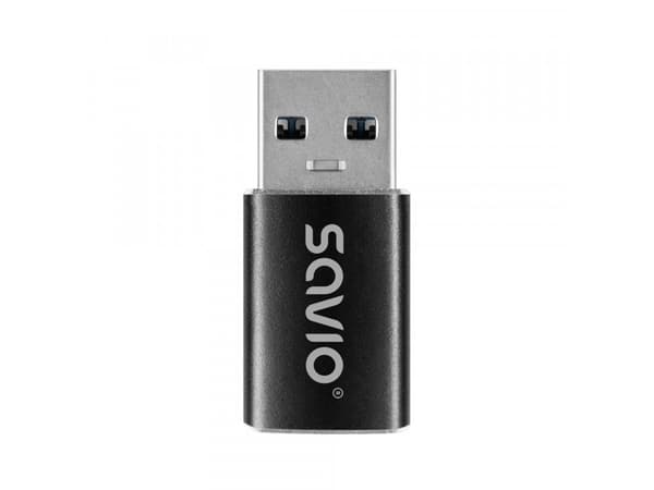 Savio AK-81 kabeladapter 0 m USB Type-C USB Type-A Sort