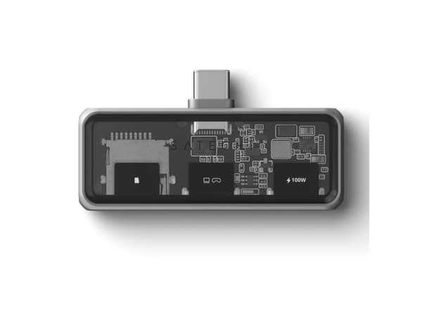 Satechi Mobile XR Hub with microSD Reader - mobilny adapter USB-C (1x USB-C 100W PD| 2.0 data i audio, 1x USB-C DP 1.4 4K@60Hz|