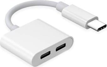 RoGer JH-032 USB-C to 2x USB-C Audio adapter + Charging