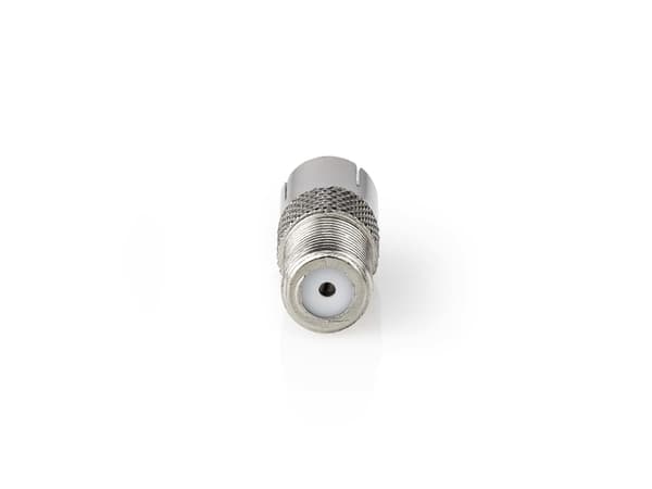 Nedis CSGB41955ME, F-type, IEC (Coax), Sølv, Hankjønn/hunkjønn, Rett, Metall, Nickel