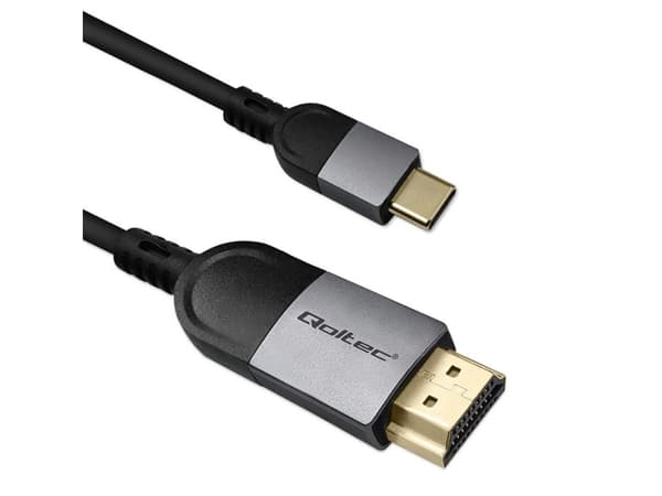 Qoltec kabeladapter USB-C til HDMI høyhastighets 4K | 60Hz | 32AWG| 2 år