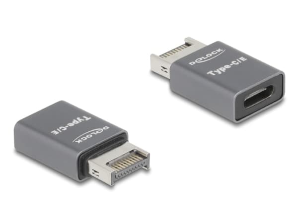 DeLOCK 67234, USB Type-E, USB Type-C, Grå