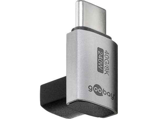 Goobay 74444, USB-C, USB-C, Silver