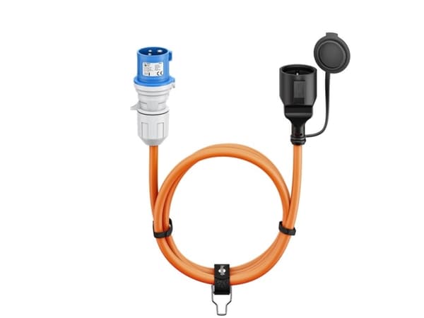 Goobay CEE adapterkabel CEE plugg til jordingskontakt kobling 1,5 m - campingkabel for (76223)