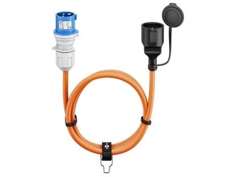 Goobay CEE adapterkabel CEE plugg til jordingskontakt kobling 1,5 m - campingkabel for (76223)
