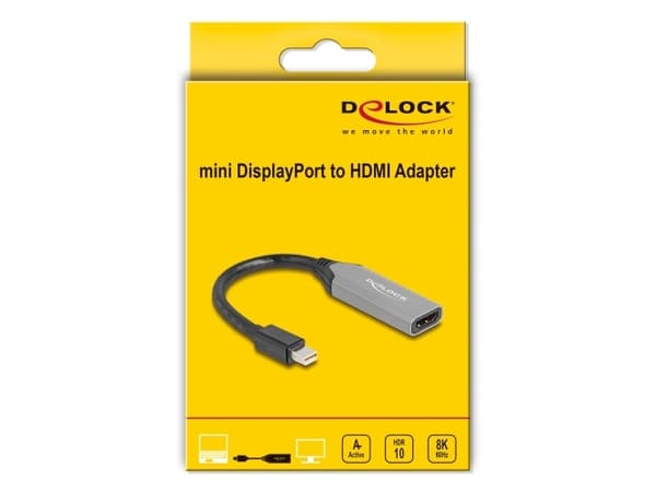 Delock 64331 - DisplayPort Adapter Mini DP 1.4 Stecker auf HDMI Buchse - Adapter (64331)
