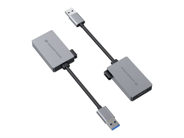 Conceptronic ABBY22G, 3.2 Gen 1 (3.1 Gen 1), USB Type-A, HDMI-utgang, 1920 x 1080 piksler