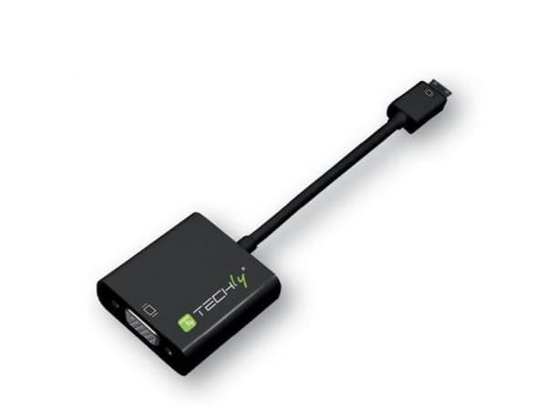 Techly IDATA HDMI-VGA4, VGA (D-Sub), HDMI Type C (Mini), Hankoppling, Honkoppling, 1920 x 1080 pixlar, 1080p, 720p, 480p