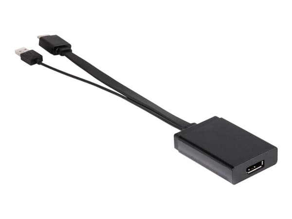 Club 3D - Adapter för video / ljud - DisplayPort hona till HDMI, USB (endast ström) hane - 31 cm