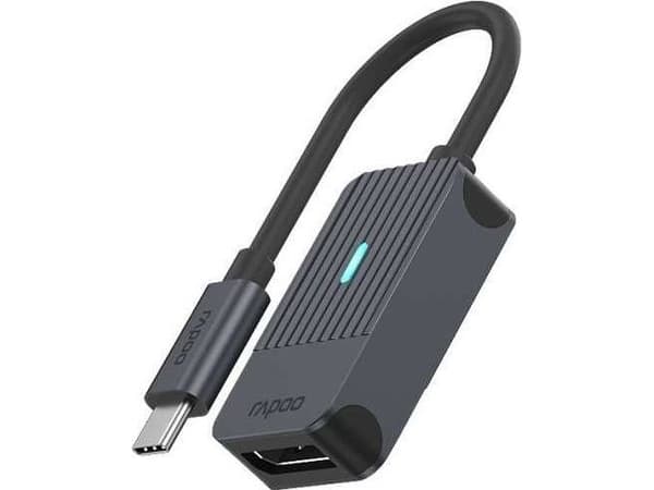 Rapoo UCA-1005, 0,15 m, USB Type-C, DisplayPort, Hankoppling, Honkoppling, Rak