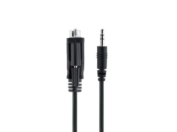StarTech.com 1 m DB9 till 3,5 mm seriell kabel för konfiguration av seriell enhet, RS232 DB9 hane till 3,5 mm kabel som används för kalibrering av pr