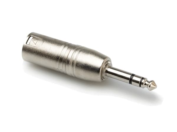 Hosa Technology XLR3/6.35mm TRS, XLR3, 1/4" TRS, Silver