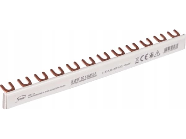 Simet Anslutningsfäste - Ledning 1-FAZ 63A 12 MOD. 10MM2 SW1F 10 12M63A 81991006