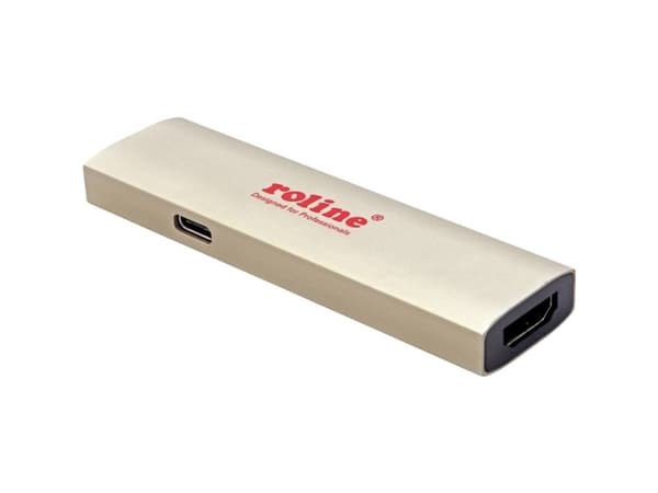 Roline USB 2.0 Adapter ROLINE GOLD Adapter USB Typ C - HDMI, BU/BU, PD (60W)