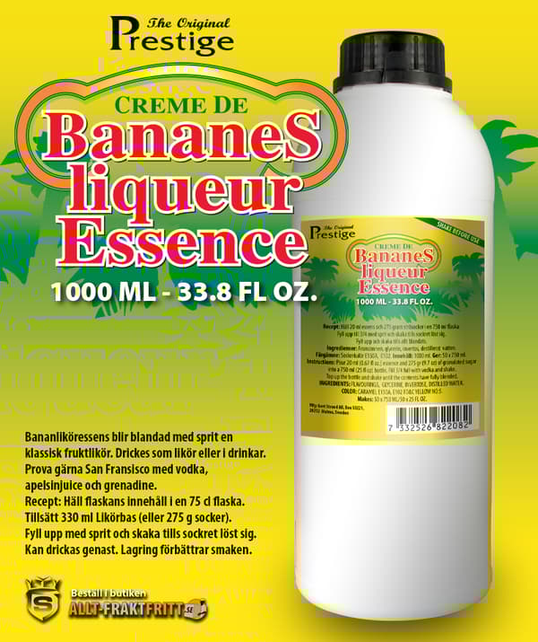 PR bananlikör 1000 ml