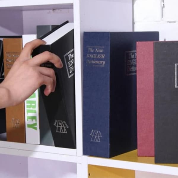 Kodlås Kassaskåp Hemlig låda Book Safe för värdesaker