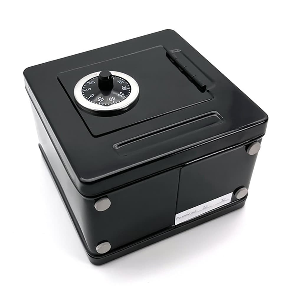 Kassaskrin med kodlås Säkerhetsbox - Svart