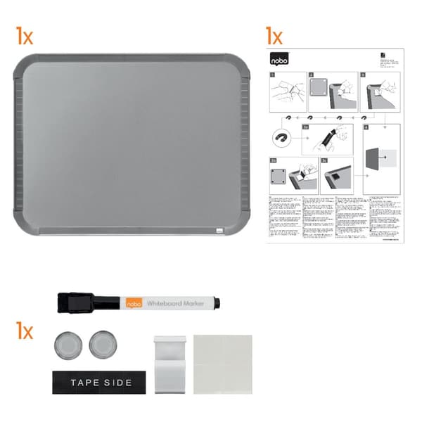 Whiteboard NOBO slimline 28x22cm