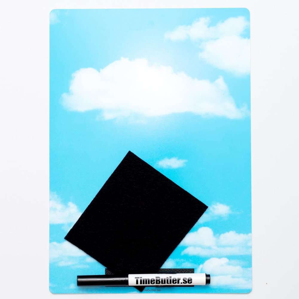Whiteboard kontorstavla A4 himmel