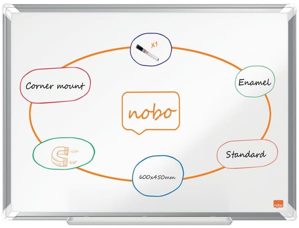 Whiteboard NOBO premium emalj 60x45cm