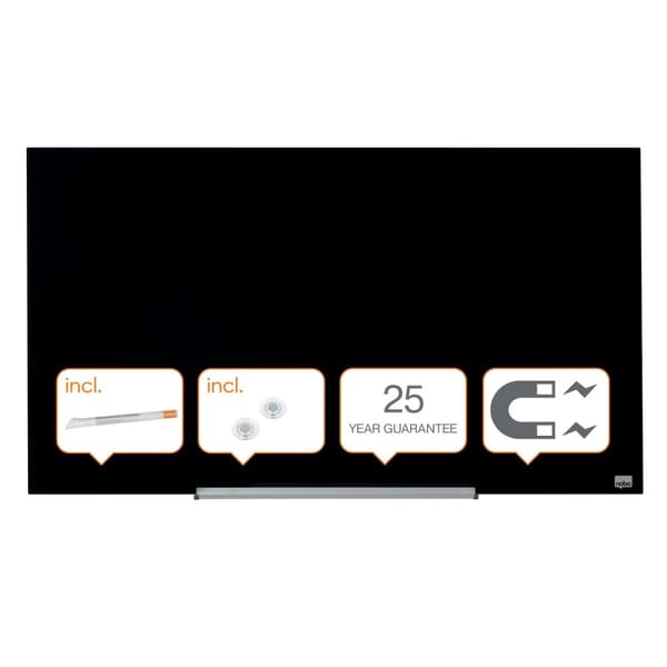 Glastavla NOBO 45' Widescreen svart