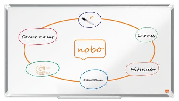 Whiteboard NOBO premium emalj 40'