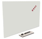 Premium Glassboard piilotettu ripustus - 120x150 cm - Valkoinen