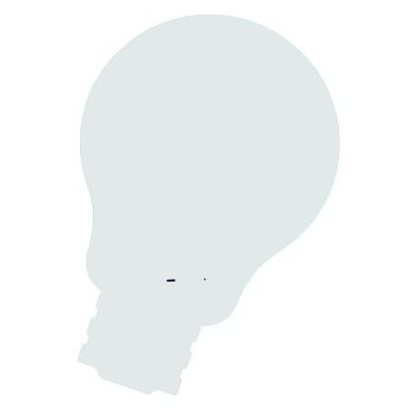 Skin whiteboard - Idea lampe - Hvid - 100x150 cm