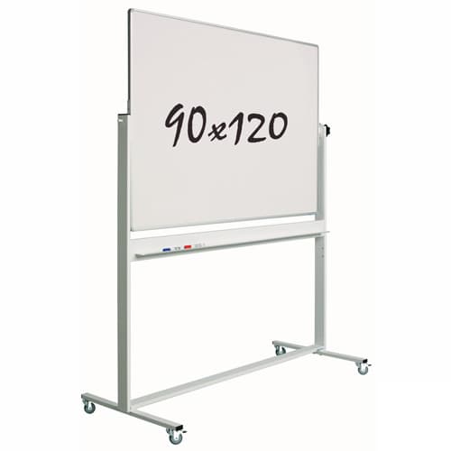 Whiteboard Mobil - Dubbelsidig - Magnetisk - 90x120 cm