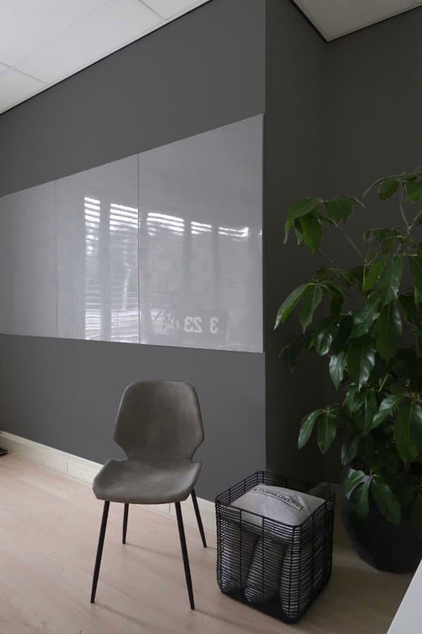 Whiteboard uden kant - 100x150 cm - Grå