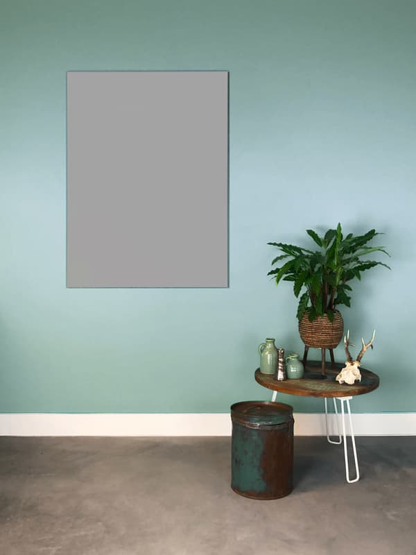 Valkotaulu ilman reunaa - 90x120 cm - Harmaa - Magneettitaulu