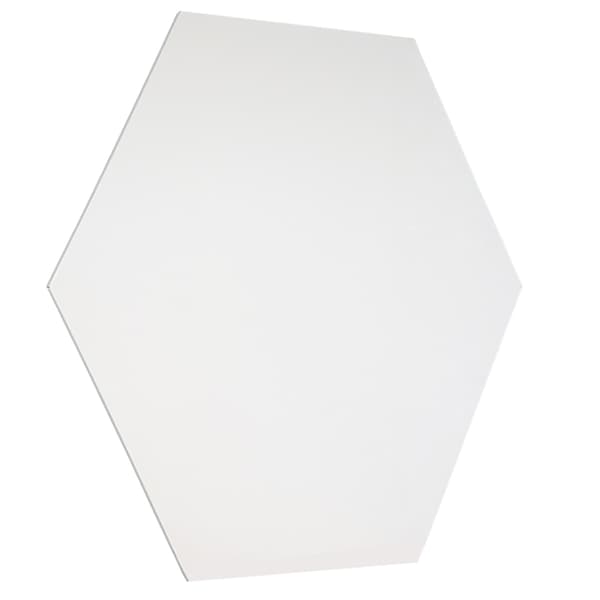 Whiteboard uden kant - Hexagon - 100 cm - Magnettavle